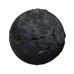 concrete with moss