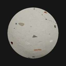 cracked terrazzo