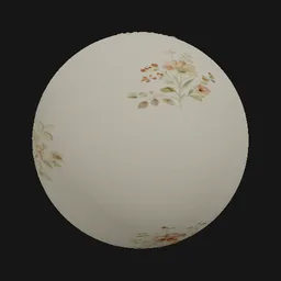 faded floral wallpaper
