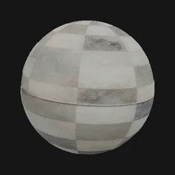 faded checker floor tile