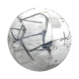 graffiti-blasted concrete
