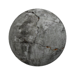 destroyed concrete