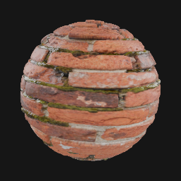 mossy brick