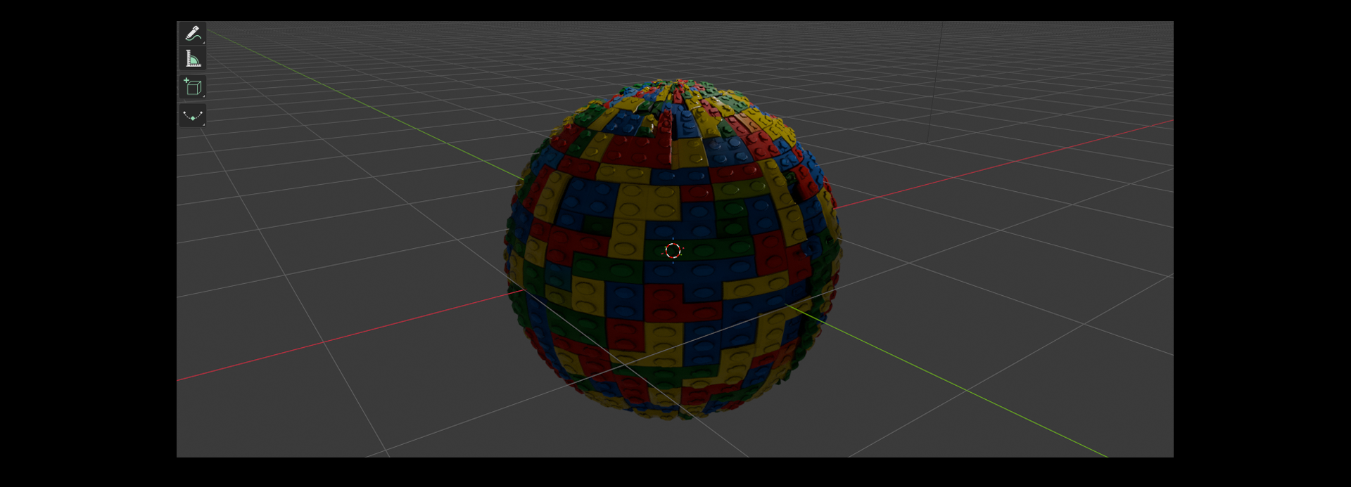 Imported material on a sphere in Blender